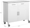 SoBuy Rolling Trolley Chariot de cuisine Armoire de Voir les images du produit 7