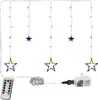 VOLTRONIC Vianočný záves, 5 hviezd, 61 LED, farebný, Náhľad obrázku produktu 1