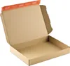 An open cardboard box with an orange sealing strip. Anteprima dell’immagine prodotto