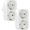 2pcs Fiche multiple Double fiche pour prise de courant Voir les images du produit 2