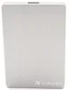 A silver external hard drive with the Verbatim logo on a white background. Anteprima dell’immagine prodotto