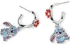 Lilo & Stitch Ohrstecker Uni Flower Stitch silberfarben Produktbild-Vorschau 4