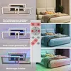 ZMH LED Deckenleuchte Schwarz Deckenlampe lampe Dimmbar mit Produktbild-Vorschau 4