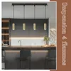 ZMH Hanglamp, eettafel, hanglamp met 4 lampen, zwart, goud, Productafbeelding-voorbeeld 13