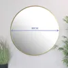 Lustro Valora 80 cm w złotej ramie | Duże lustro 80 cm z Podgląd zdjęcia produktu 4