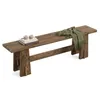 Banco in legno massello lungo 150 cm, ideale come banco Anteprima dell’immagine prodotto 11