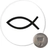 Huuraa Magnet Fische Symbol 59mm Kühlschrankmagnet rund Produktbild-Vorschau 1
