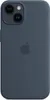 iPhone 14 Silikon Case mit MagSafe - Sturmblau Handyhülle Produktbild-Vorschau 2