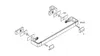 Duschtürgriff AXOR UNIVERSAL 444mm chrom chrom Produktbild-Vorschau 2