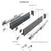 Schubkastensystem Anthrazit Touch to Open Schubladensystem Produktbild-Vorschau 4
