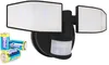 LED Strahler Batterie 2 Fluter-Köpfe Bewegungsmelder Produktbild-Vorschau 1