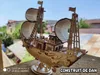 RoboTime 3D Holzpuzzle Japanisches Segelschiff Produktbild-Vorschau 2