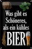Blechschild Spruch 20x30cm was schöneres als kühles Bier Produktbild-Vorschau 1