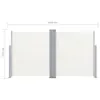 vidaXL Marquise latérale extensible double 170 x 600 cm Voir les images du produit 16