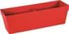 2er Set elegante rote Drainage-Bloembak 52x17 cm für Produktbild-Vorschau 1