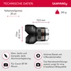 Samyang 12mm F2.0 NCS CS, Szeroki obiektyw, 12/10, Canon M Podgląd zdjęcia produktu 2