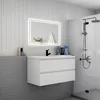 Badezimmermöbel 100cm CINIC-Serie Mineralguss Waschtisch Produktbild-Vorschau 3