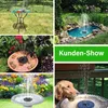 Gartenbrunnen Solarpumpe,1.2W, 13*13CM,Solarbrunnen Mit 6 Produktbild-Vorschau 4