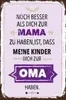 vianmo Holzschild 18x12 cm Mama Oma noch besser dich haben Produktbild-Vorschau 1