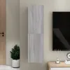 The Living Store TV-Wandschrank Grau Sonoma 30,5x30x110 cm Produktbild-Vorschau 1