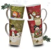 Grote kerstbekers, set van 4, sneeuwpop, merk Ambiente, Productafbeelding-voorbeeld 1