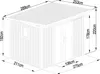 Metall Gerätehaus Modell Skylight 5,80 m² Alu Grau Produktbild-Vorschau 14