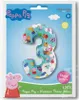 1 fóliový balón číslo 3 Peppa Pig, 66 cm / 26 palcov Náhľad obrázku produktu 2