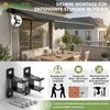 Gelenkarmmarkise 295 × 250 cm Markise mit Handkurbel Balkon Produktbild-Vorschau 5