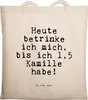 Mr. & Mrs. Panda Tote Bag Heute betrinke ich mich,... - Produktbild-Vorschau 1