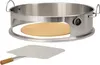 A stainless steel pizza oven accessory with a pizza stone and a pizza peel. Náhled obrázku produktu