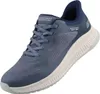 Auf dem Bild ist ein blauer Freizeitschuh zu sehen der von der Seite betrachtet wird. Der Schuh hat eine sportliche Form und ist aus einem atmungsaktiven Material gefertigt. Produktbild-Vorschau