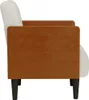 vidaXL Sessel mit Armlehnen Creme 55 cm Samt Produktbild-Vorschau 4