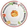 zestaw 2 talerzy do makaronu z dekorem zielono-czerwonym Podgląd zdjęcia produktu 6