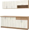 Homestyle4u Küche Modern Holz Eiche Küchenzeile ohne Geräte Produktbild-Vorschau 7