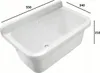 ADGO® Waschbecken Für Waschküche Garage Spüle Schwarz Produktbild-Vorschau 2