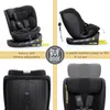 B.Joy Čierna detská autosedačka so systémom ISOFIX otočná o Náhľad obrázku produktu 2