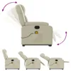 vidaXL Fauteuil de massage avec releveur Crème Similicuir Voir les images du produit 7