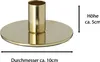 Novaliv 4er-Set Stabkerzenhalter Metall GOLD 10x5cm Home Produktbild-Vorschau 3