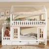 Letto a castello Merax 90x200 con vano portaoggetti, Anteprima dell’immagine prodotto 9