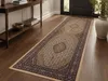 Silkara Orientteppich 300x80 cm Creme Beige – Hochwertiger Produktbild-Vorschau 4