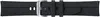 A black watch band with a silver buckle. Produktbild-Vorschau