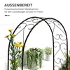 Outsunny Rosenbogen Torbogen aus Stahl, Gartenbogen für Produktbild-Vorschau 4