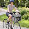 PawHut Hundekorb Fahrrad Vorne Tragbarer Atmungsaktiver Produktbild-Vorschau 2