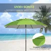 Outsunny Sonnenschirm, Ø185 cm Strandschirm mit UV-Schutz, Produktbild-Vorschau 4