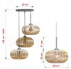 Diagram showing the dimensions of a pendant lamp. Náhled obrázku produktu