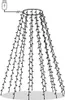 A diagram of a cone-shaped string of lights with a USB connector. Náhled obrázku produktu
