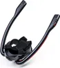 A black full-face snorkel mask with red accents is shown against a white background. Podgląd zdjęcia produktu
