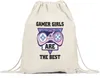 Gamer Girls Are The Best Turnbeutel Gymsack  mit süßem Produktbild-Vorschau 1