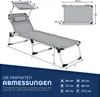 tillvex® Sonnenliege mit Dach und Kopfkissen Grau - Basic Produktbild-Vorschau 5