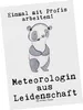 Mr. & Mrs. Panda Postkarte Meteorologin Leidenschaft - Weiß Produktbild-Vorschau 1